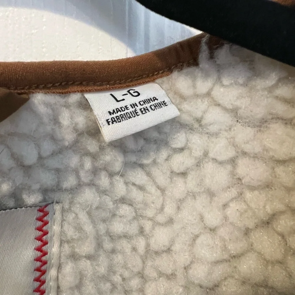 BDG Brown and Cream Textured Vest - Picture 3 of 5